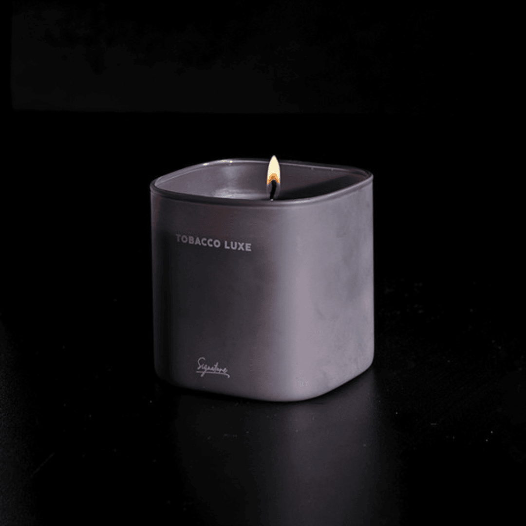 Spiced Woods & Aged Tobacco Scented Tobacco Luxe Candle