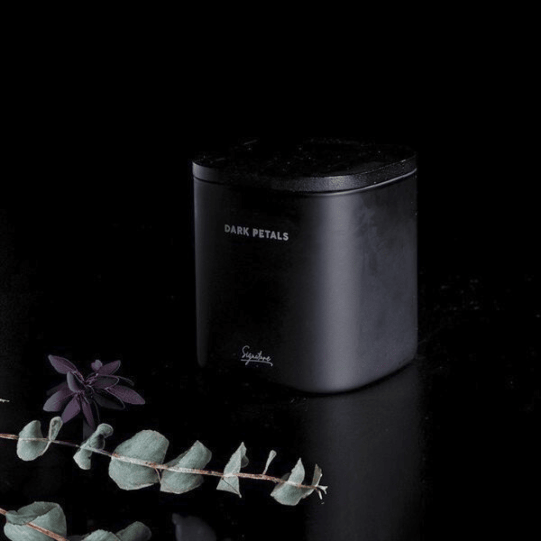 Eucalyptus Sage Mint & Sandalwood Dark Petals Scented Candle