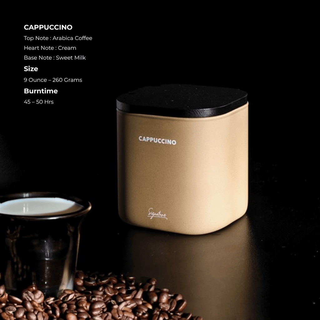 Arabica Coffee Cream & Sweet Milk Cappuccino Scented Candle