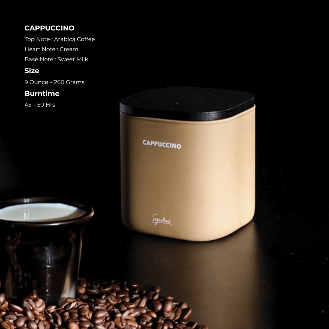 Arabica Coffee Cream & Sweet Milk Cappuccino Scented Candle