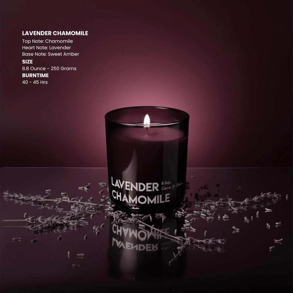 Soy Calming & Floral Lavender Chamomile Scented Candle