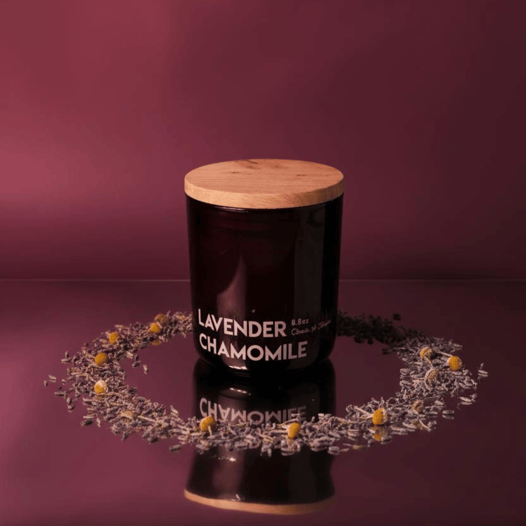 Soy Calming & Floral Lavender Chamomile Scented Candle