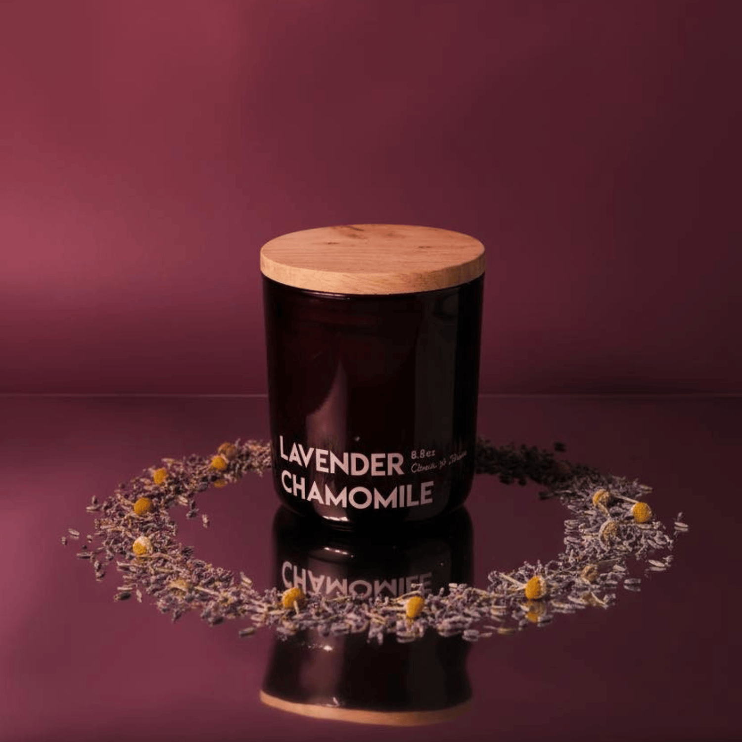 Soy Calming & Floral Lavender Chamomile Scented Candle