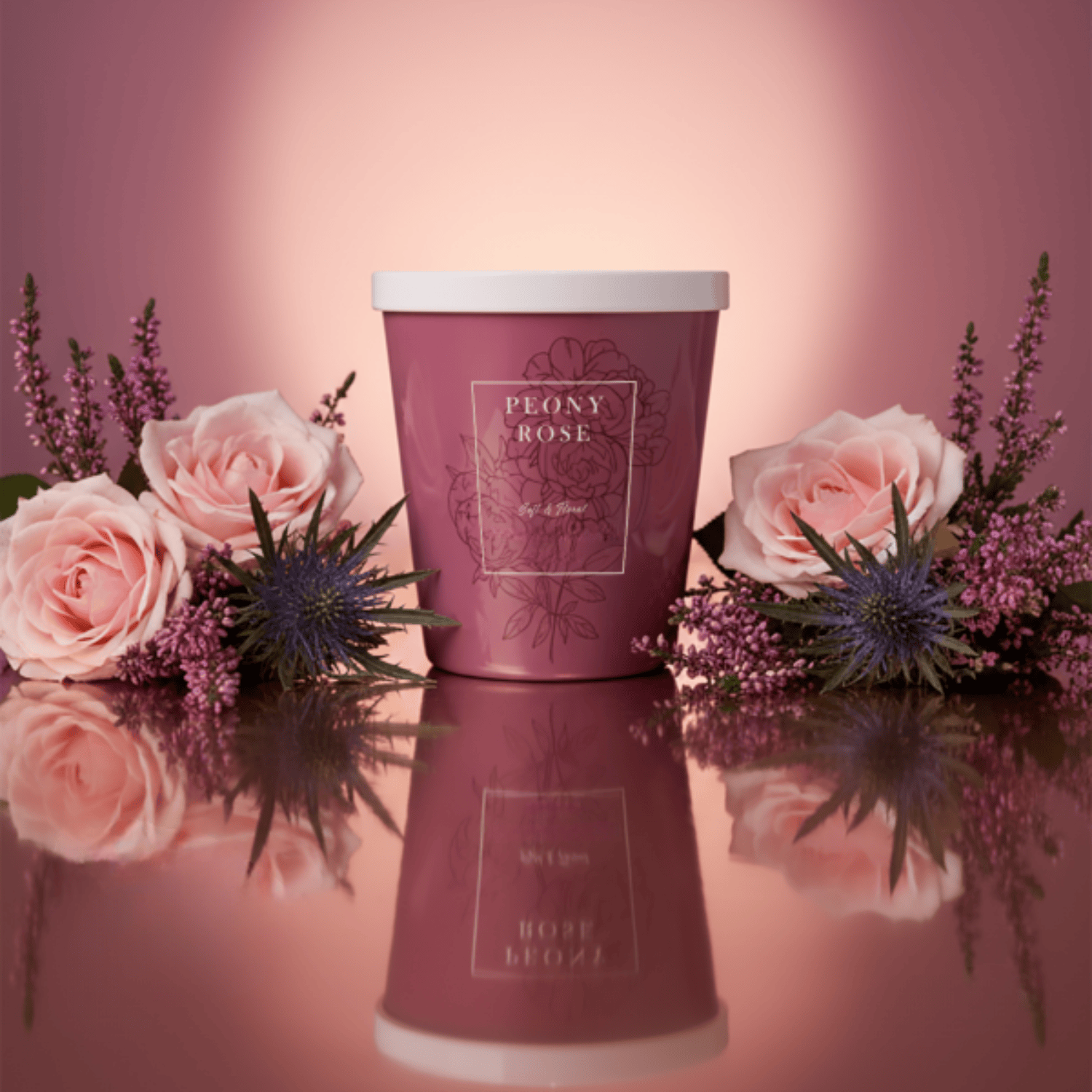 Soy Soft & Floral Peony Rose Scented Candle