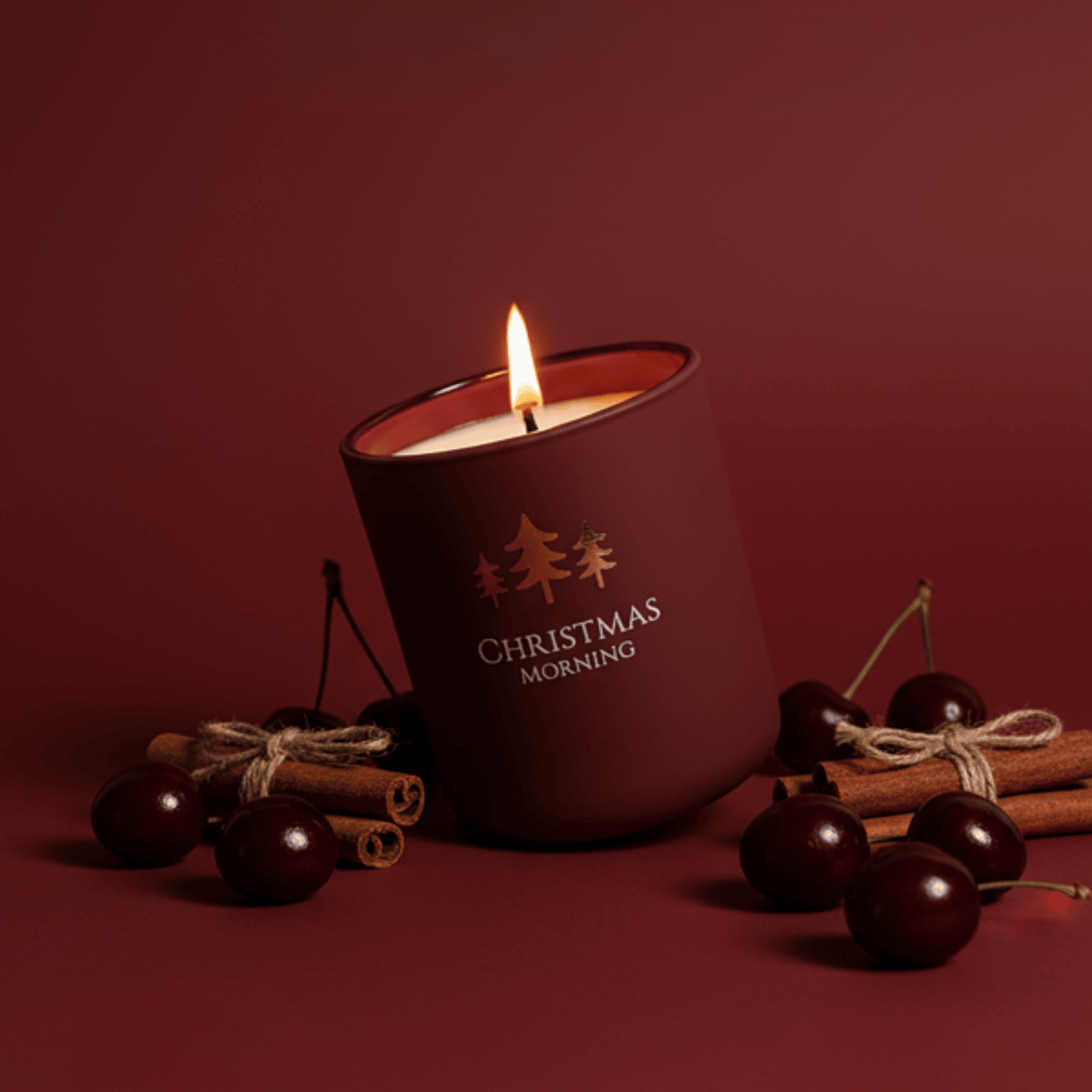 Warm & Festive Spiced Fruit Scent Christmas Morning Candle