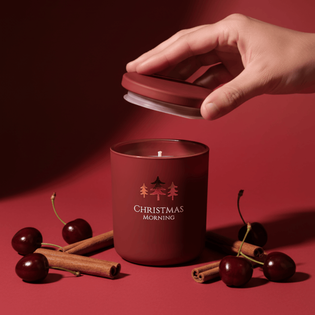 Warm & Festive Spiced Fruit Scent Christmas Morning Candle