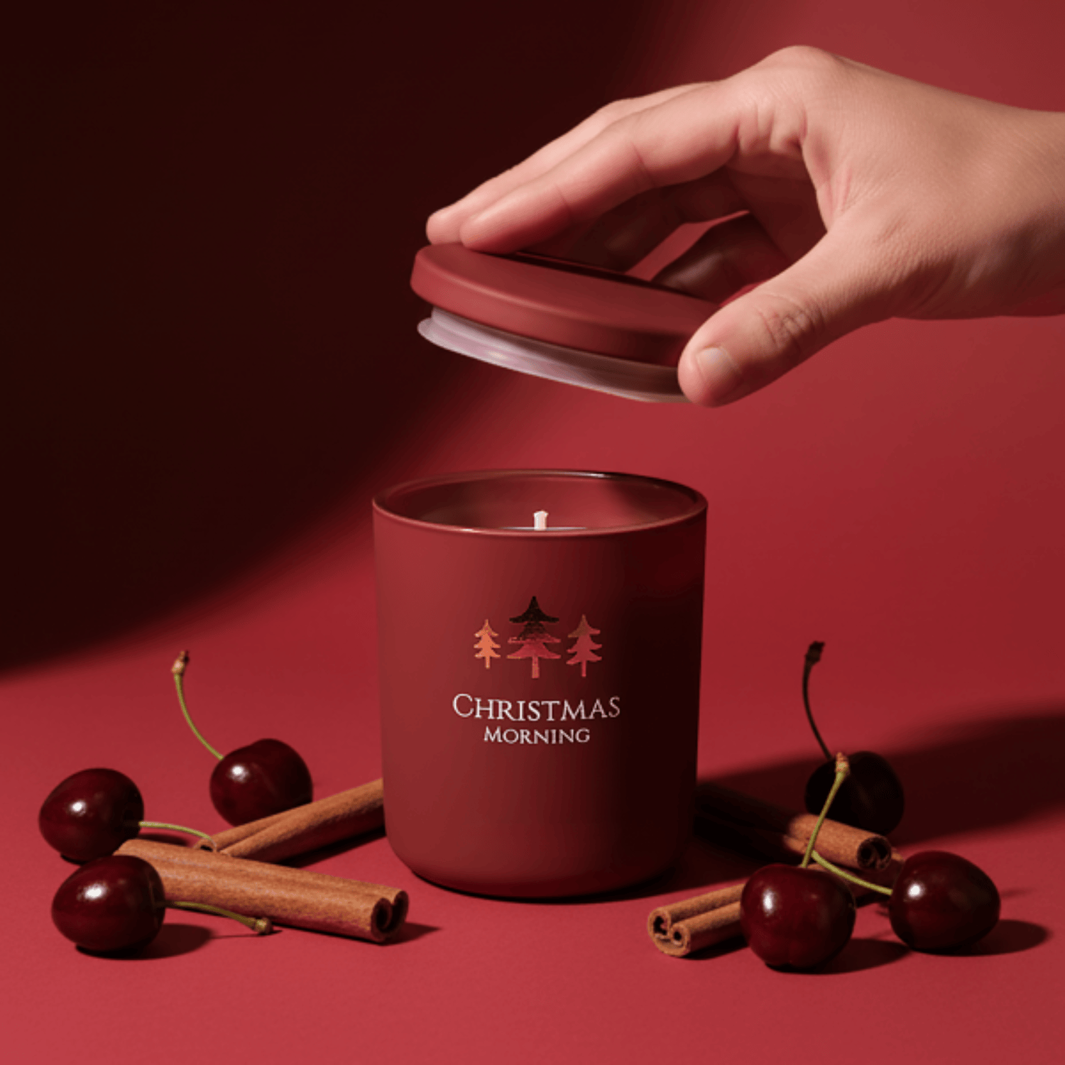 Warm & Festive Spiced Fruit Scent Christmas Morning Candle