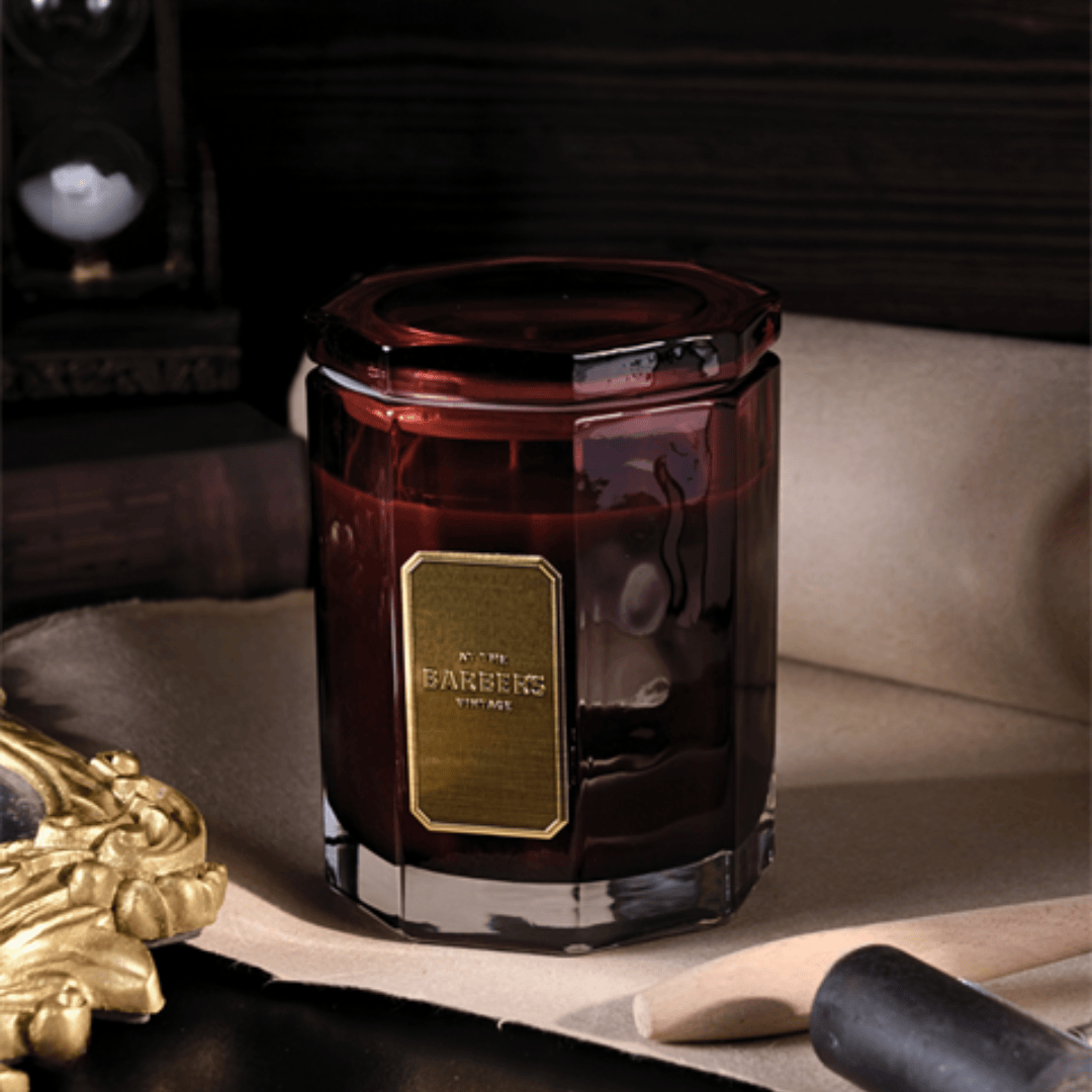 Ambrette & Cedarwood Woody Aromatic At The Barber's Vintage Candle