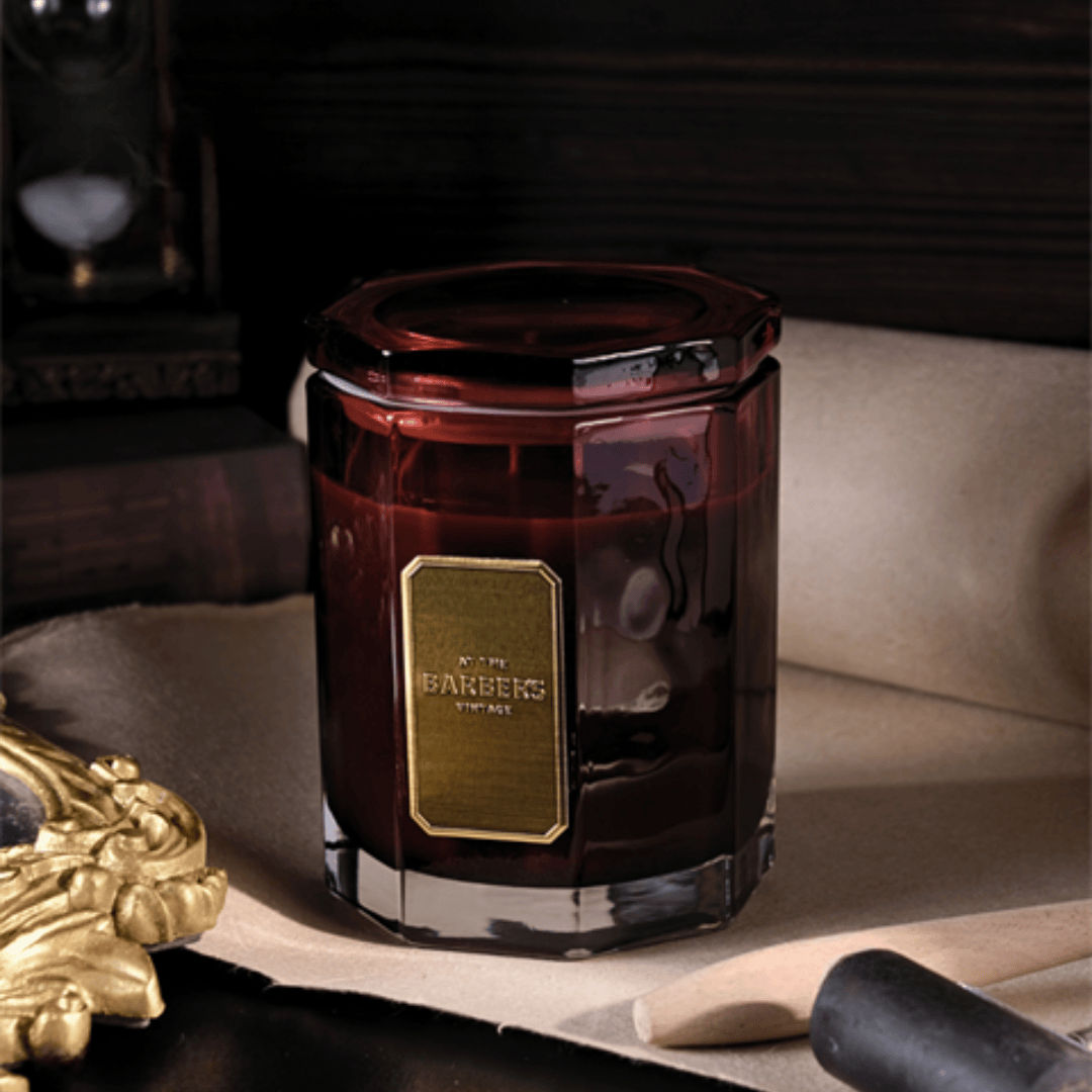 Ambrette & Cedarwood Woody Aromatic At The Barber's Vintage Candle