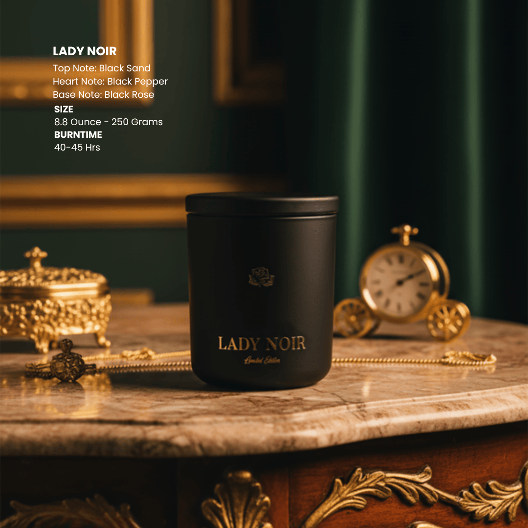 Black Sand & Black Rose Dark Floral Lady Noir Scented Candle