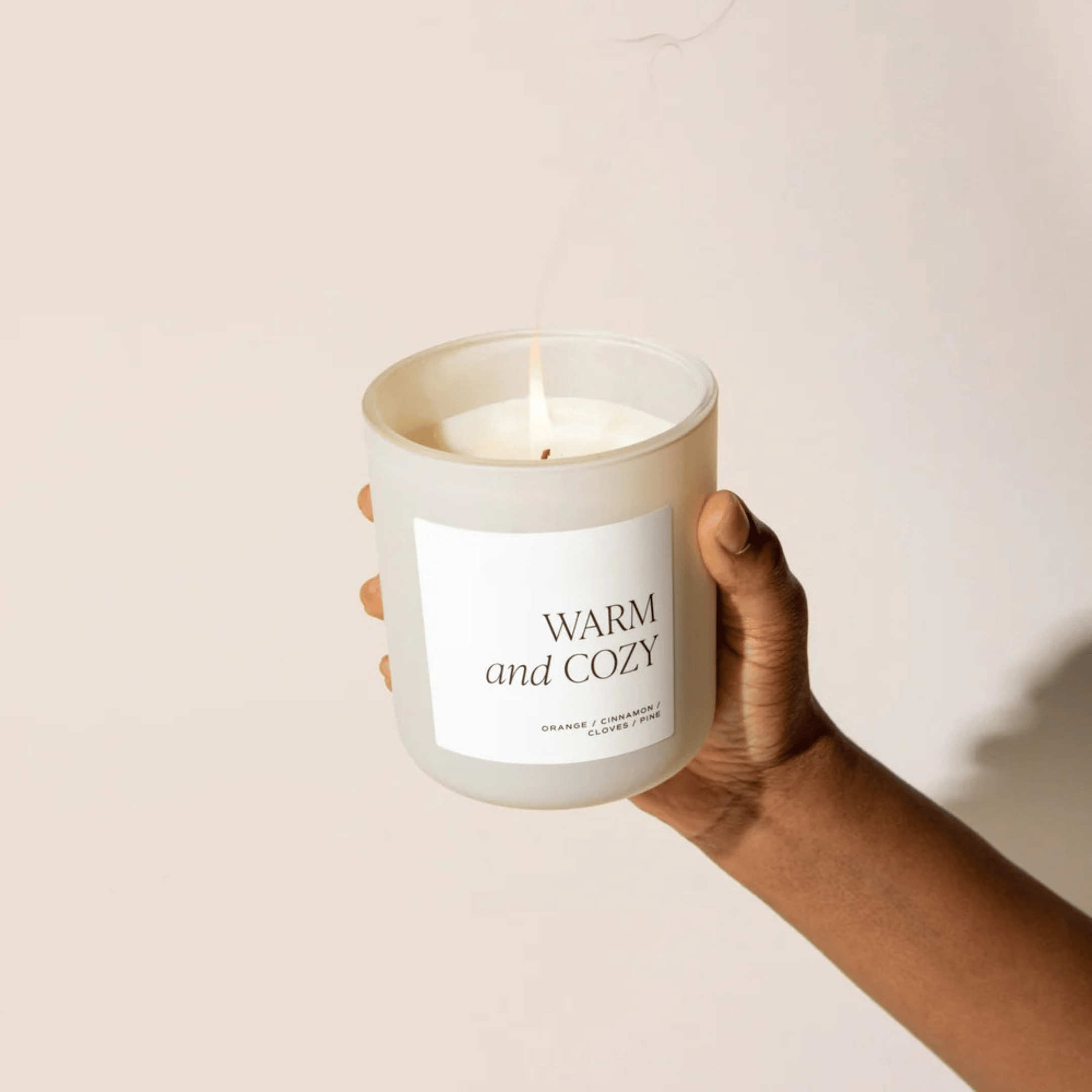 Orange, Cinnamon, Clove & Pine Warm and Cozy Scented Candle