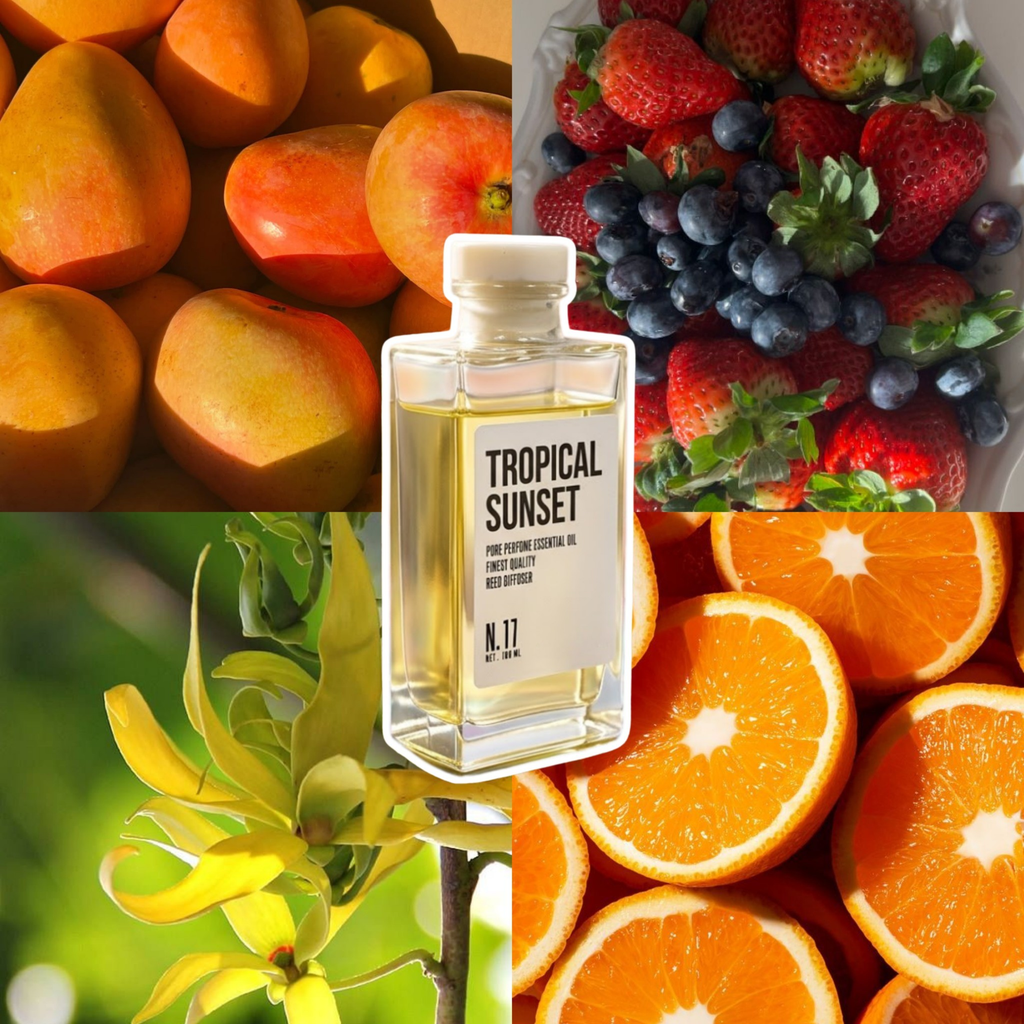 Sweet Summer Berries Sunshine Tropical Sunset Reed Diffuser