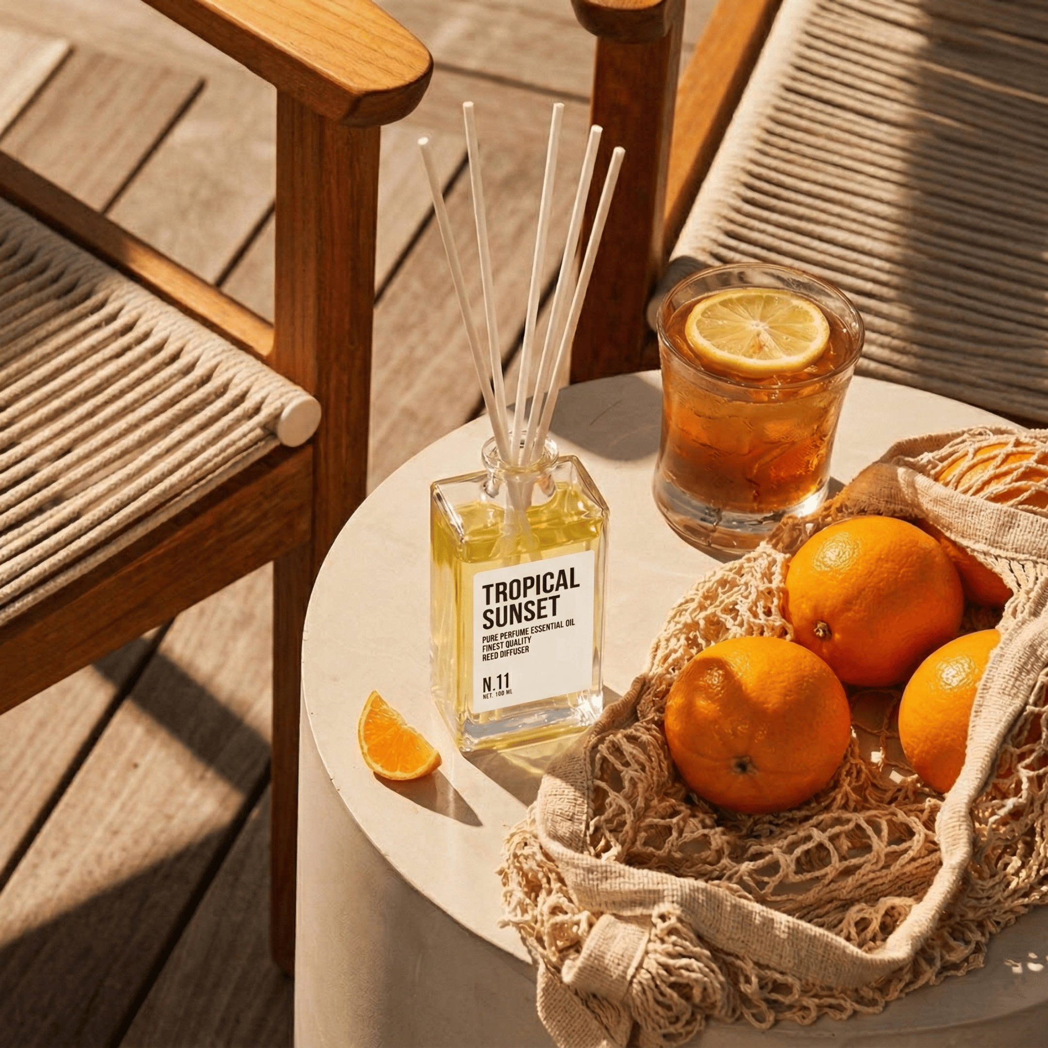 Sweet Summer Berries Sunshine Tropical Sunset Reed Diffuser