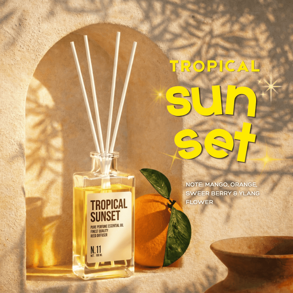 Sweet Summer Berries Sunshine Tropical Sunset Reed Diffuser
