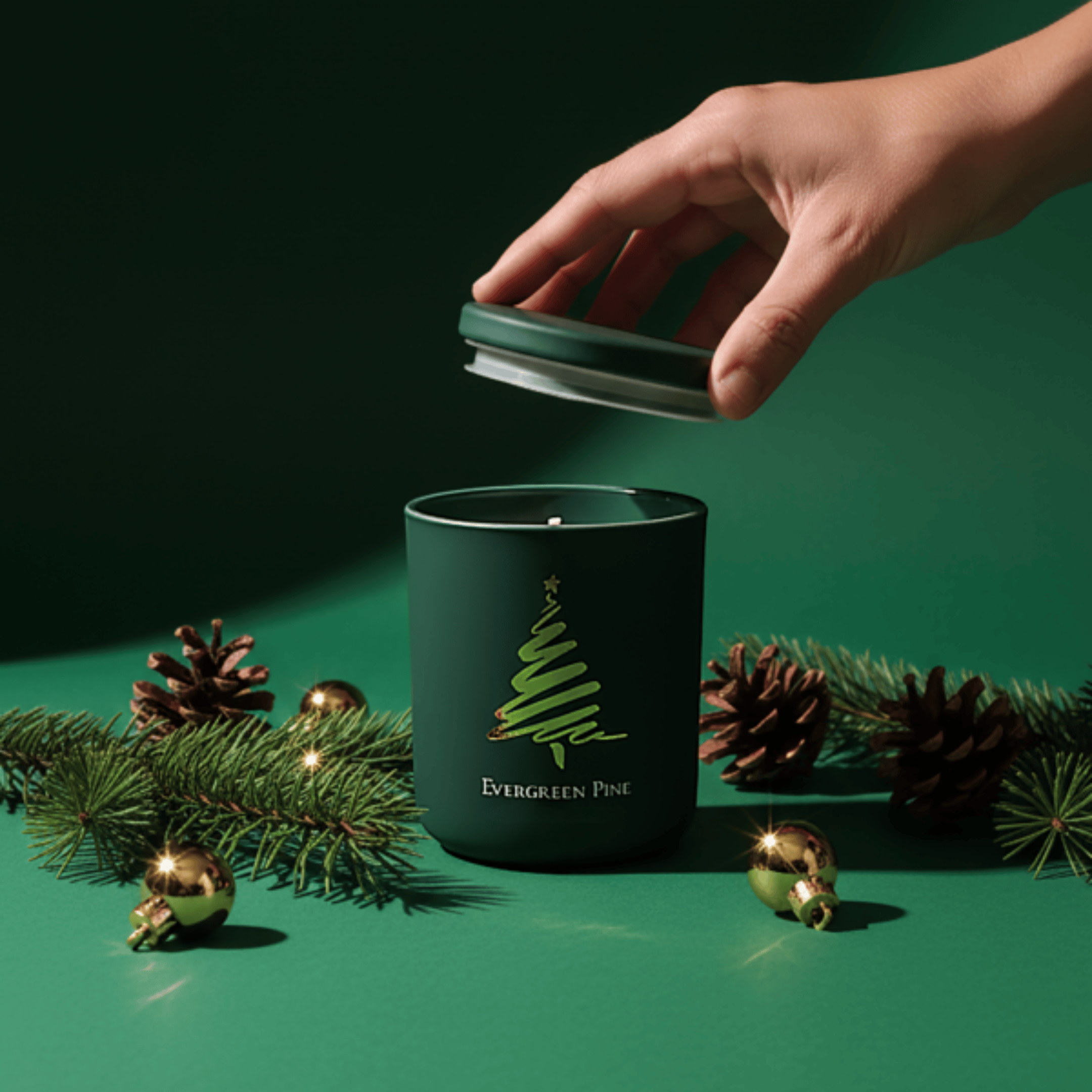 Limited Winter Pine Leaf, Balsam & Musk Evergreen Pine Scented Candle