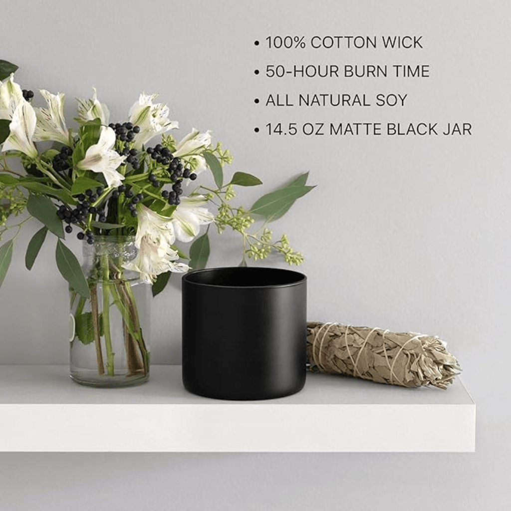 Radiant Citrus, Sensual Night Bloom & Pure Soy Wax Bergamot & Jasmine Candle