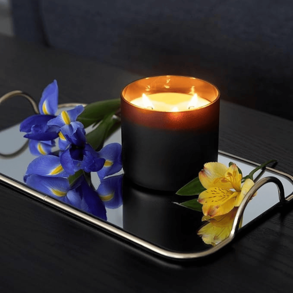 Radiant Citrus, Sensual Night Bloom & Pure Soy Wax Bergamot & Jasmine Candle
