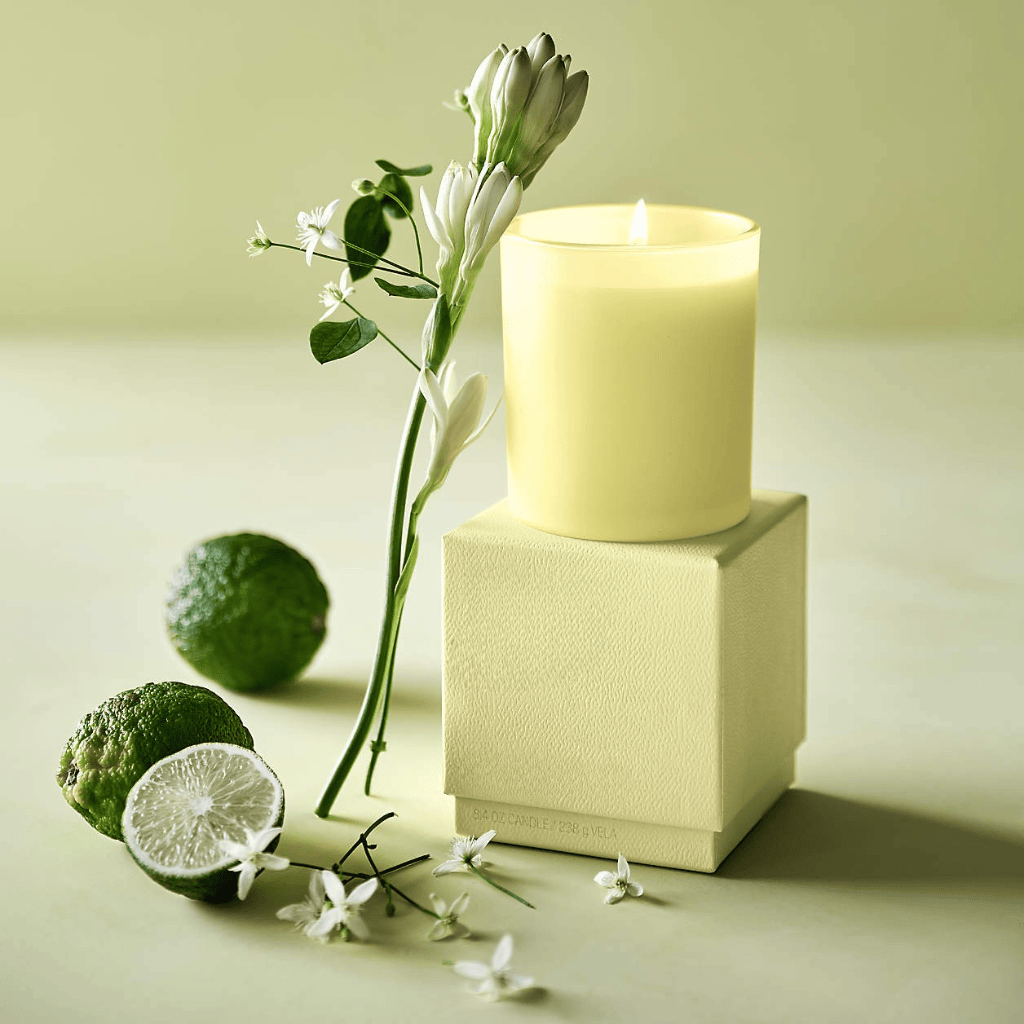 Crisp Bergamot, Radiant Tuberose & Creamy Sandalwood Scented Candle