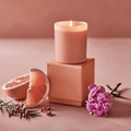 Zesty Grapefruit, Spicy Peppercorn & Velvet Peony Scented Candle