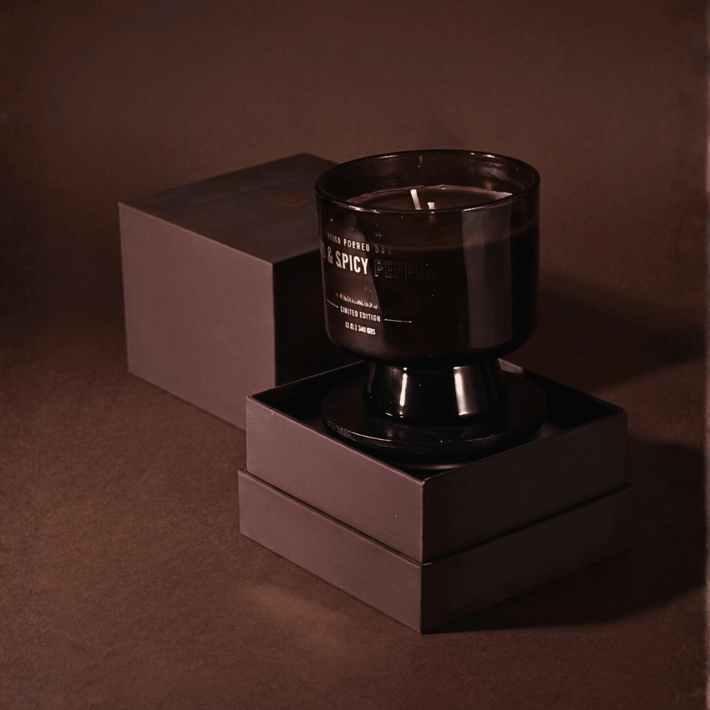The Midnight Gentleman Pepper Dark Mahogany, Eastern Oud & Spicy Pepper Candle