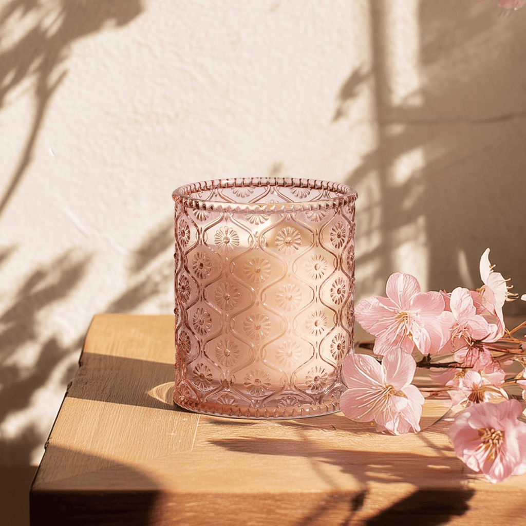 Blooming Rose & Warm Sandalwood Cherry Sakura Candle