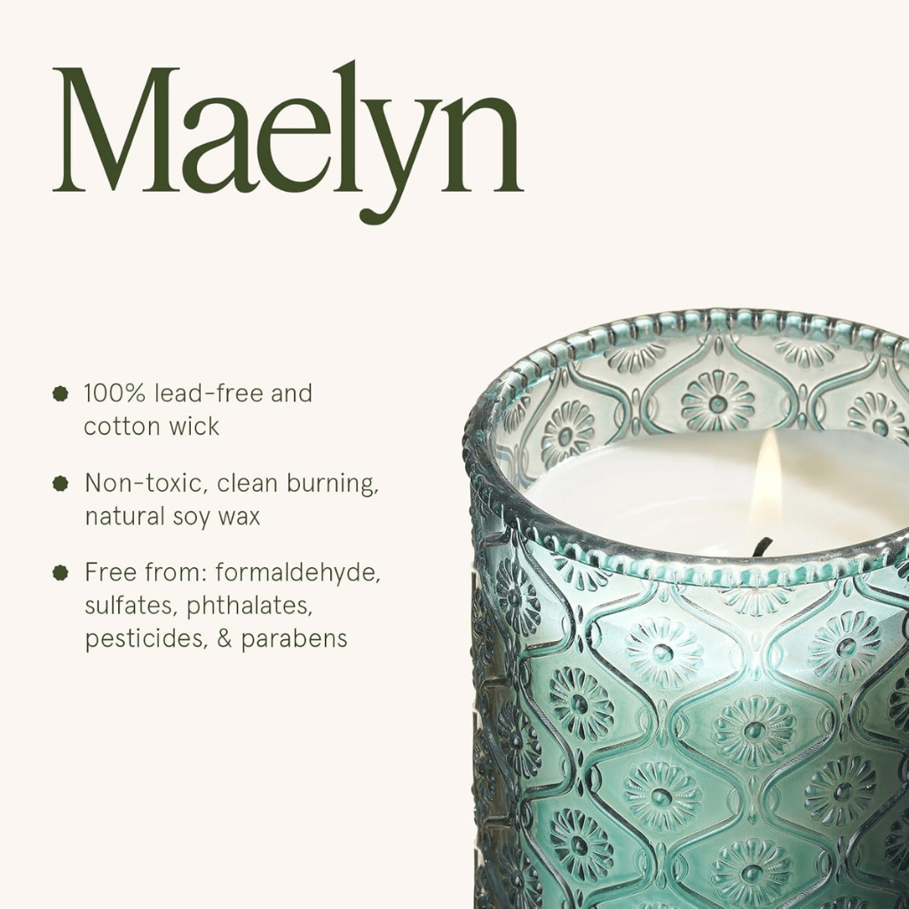 Geranium Vert Mint Notes of Mint, Geranium & Lavender Scented Candle