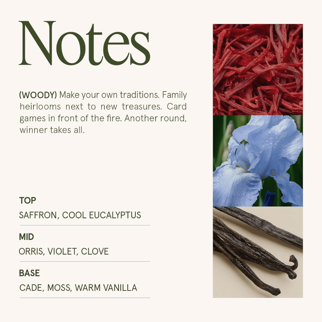 Hearth & Velvet Flames Notes of Saffron, Clove & Vanilla Scented Candle