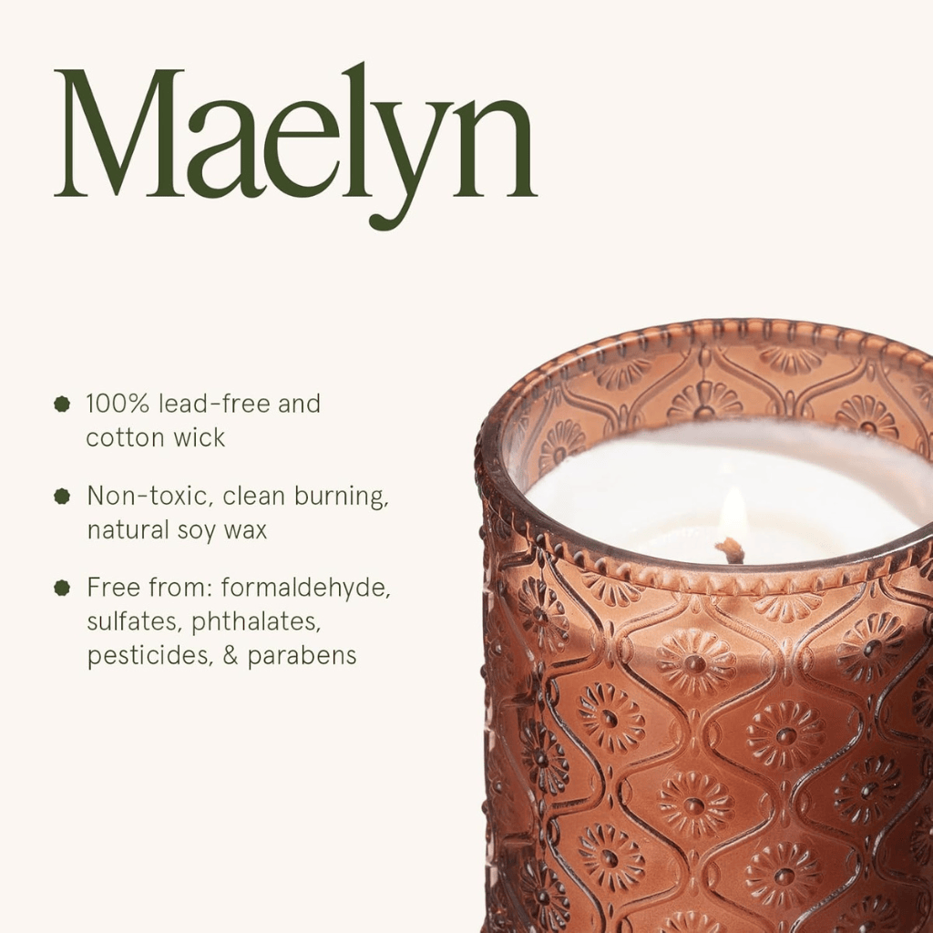 Hearth & Velvet Flames Notes of Saffron, Clove & Vanilla Scented Candle