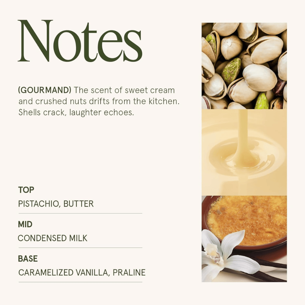 Pistachio Macaron: Notes of Pistachio, Condensed Milk & Vanilla Scented Candle
