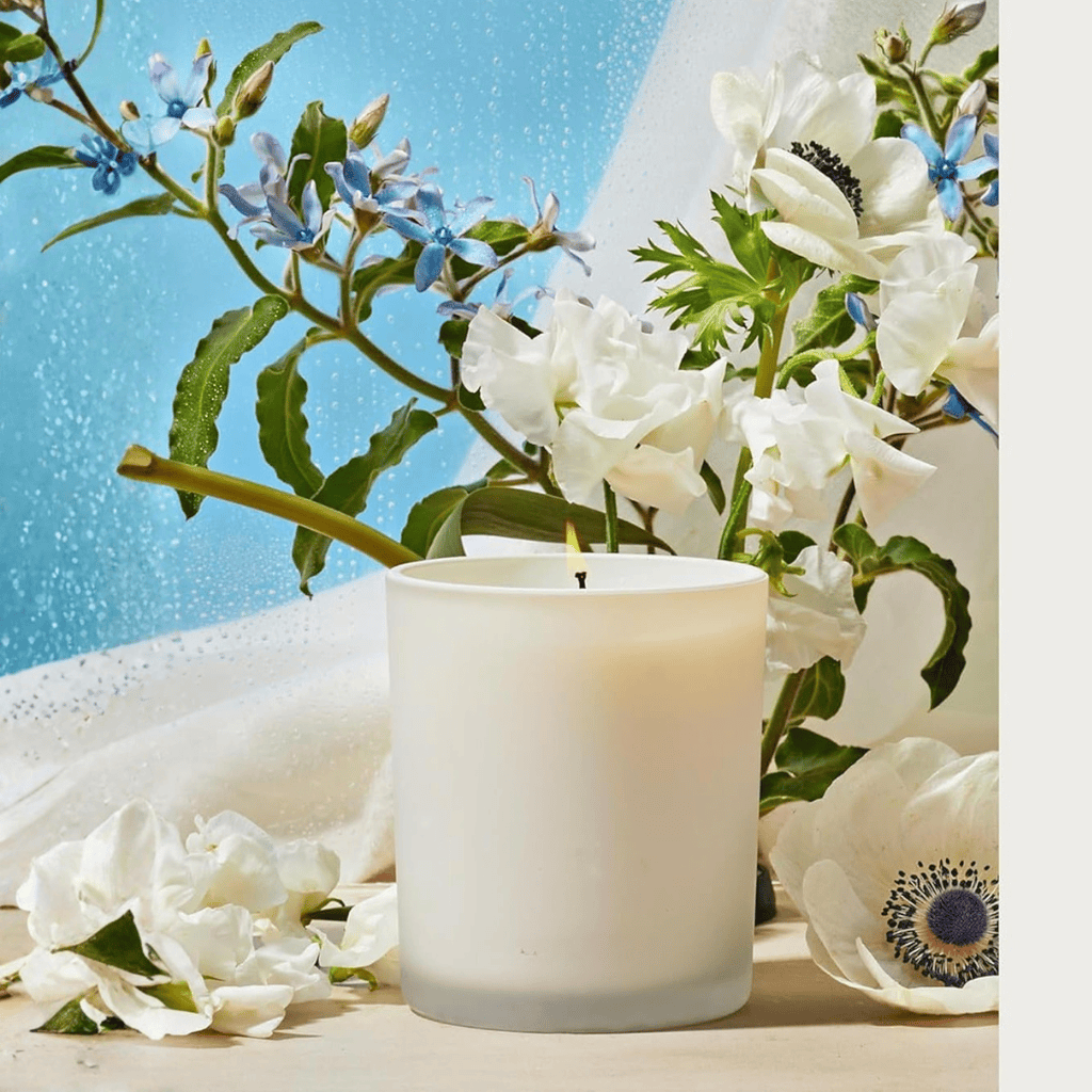 White Musk, Dew Drops, and Lily of the Valley Canvas Scented Candles
