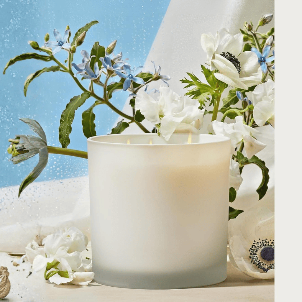 White Musk, Dew Drops, and Lily of the Valley Canvas Scented Candles